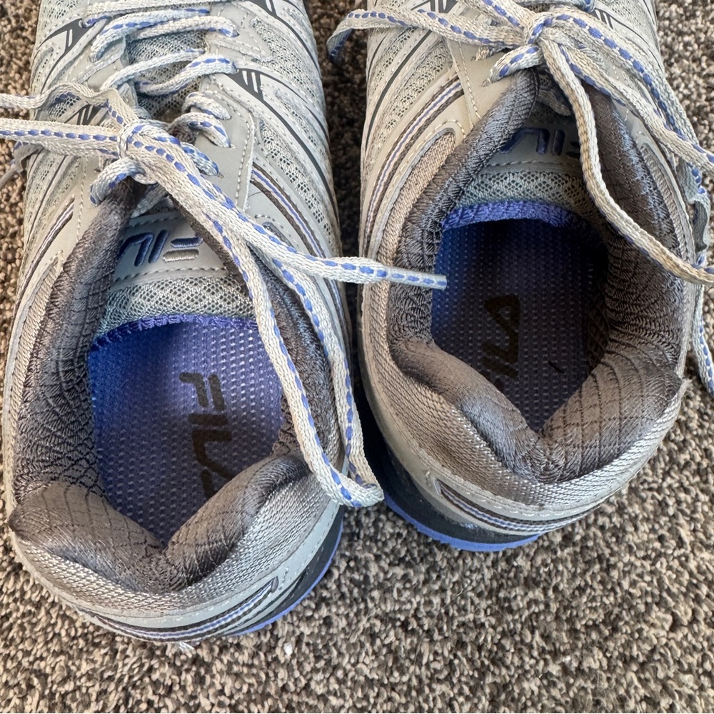 FILA Northampton Trail Running Hiking Shoes Women's 8.5 Gray Sneakers Walking - Picture 4 of 8